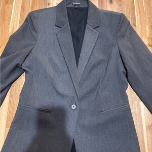 Express Women's Charcoal Blazer